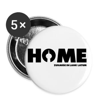 HOME Lank Latum - Buttons groß 56 mm (5er Pack) - Weiß - Vorne