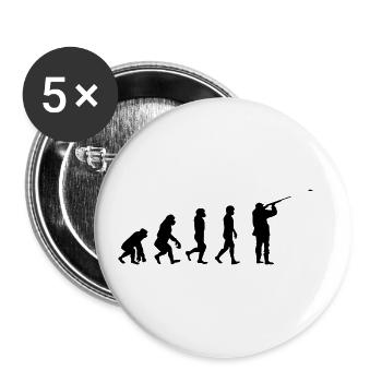Tontaubenschiessen Tontauben Evolution Tontauben - Buttons groß 56 mm (5er Pack) - Weiß - Vorne