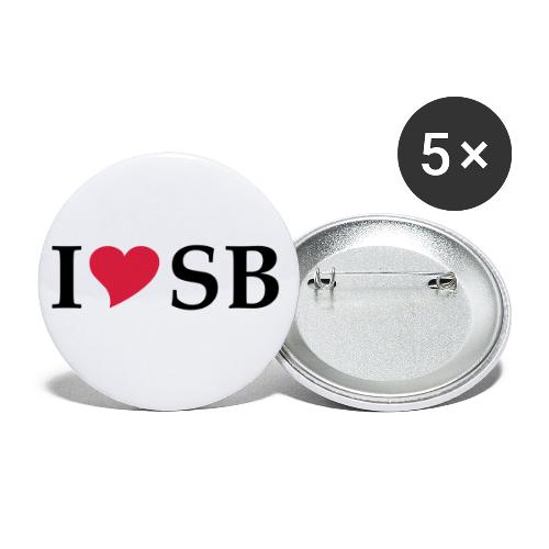 I Love SB Siebenbürgen Sibiu - Buttons groß 56 mm (5er Pack)