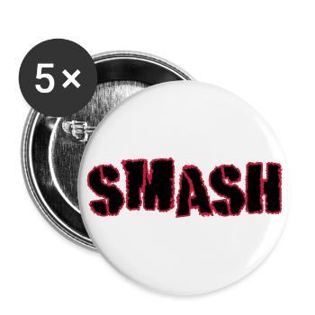 Smash - Buttons groß 56 mm (5er Pack) - Weiß - Vorne