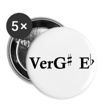 VerGis(s) Es - Buttons groß 56 mm (5er Pack) - Weiß - Vorne