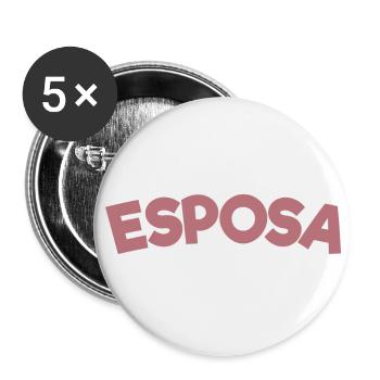 Esposa Cool Wife To Be Bride Couple Wedding Gift - Buttons large 2.2''/56 mm (5-pack) - white - Front