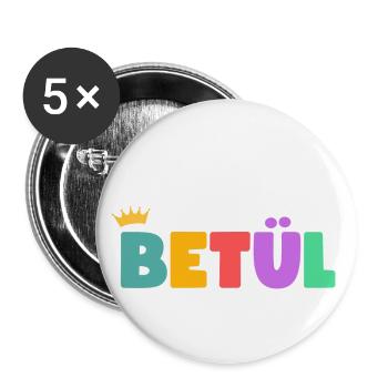 Baker! Customizable - Buttons large 2.2''/56 mm (5-pack) - white - Front