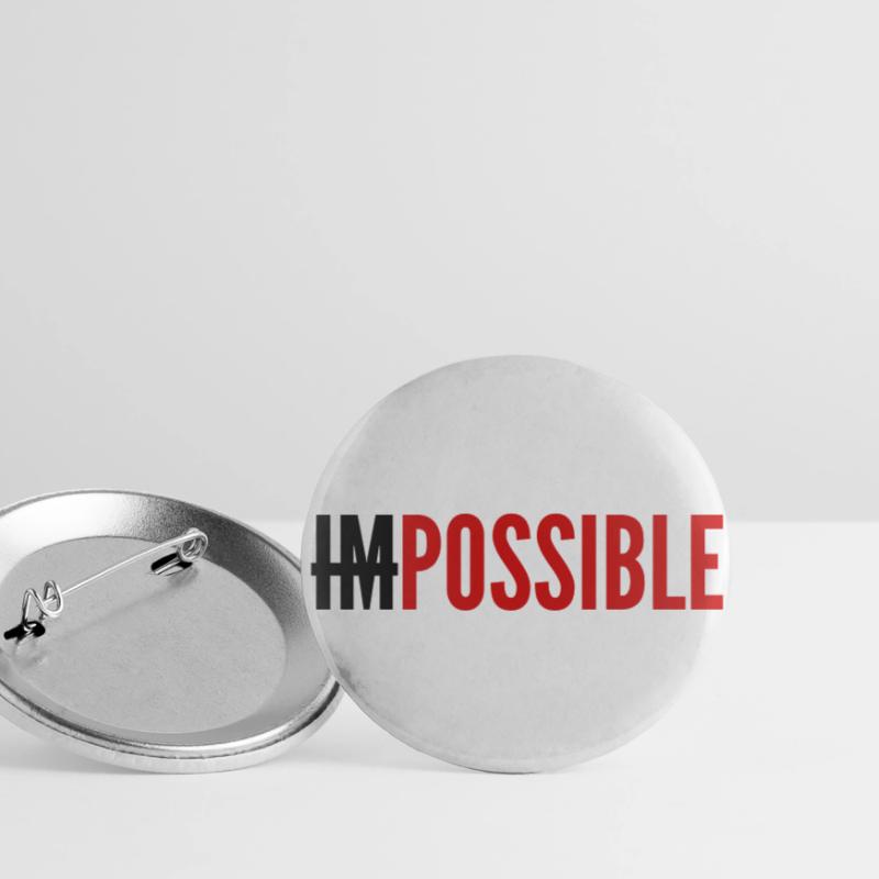 IMPOSSIBLE - POSSIBLE Buttons large 2.2''/56 mm (5-pack)