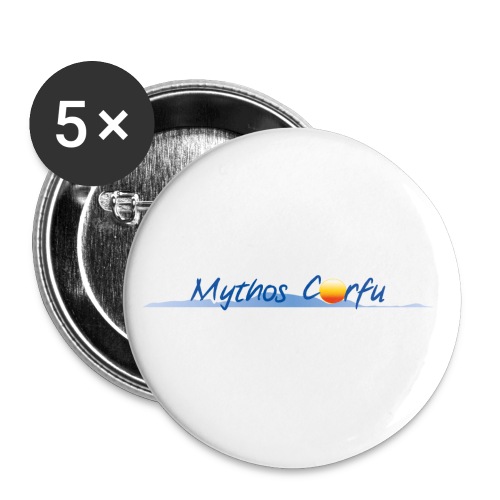 Mythos Corfu - groß - Buttons groß 56 mm (5er Pack)