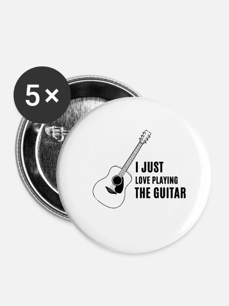 Guitar - Guitar - Buttons large 2.2''/56 mm (5-pack) - white