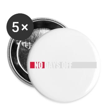 pas de jours de congé devis - Lot de 5 grands badges (56 mm) - blanc - Devant