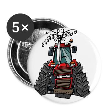 0504 Case 856XL - Buttons large 2.2''/56 mm (5-pack) - white - Front