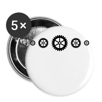 KING MEISTER COOL PROFI BERUFUNG cycling cycle f - Buttons groß 56 mm (5er Pack) - Weiß - Vorne