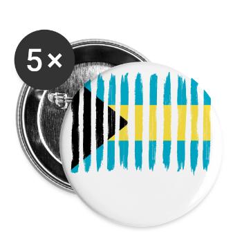 Roots home love proud Bahamas png - Buttons large 2.2''/56 mm (5-pack) - white - Front