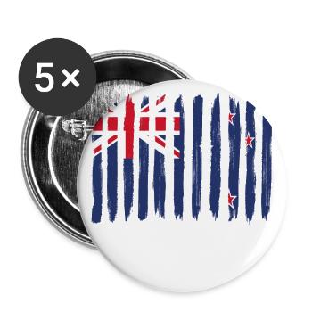 Roots maison home love fier nouvelle-Zélande png - Lot de 5 grands badges (56 mm) - blanc - Devant