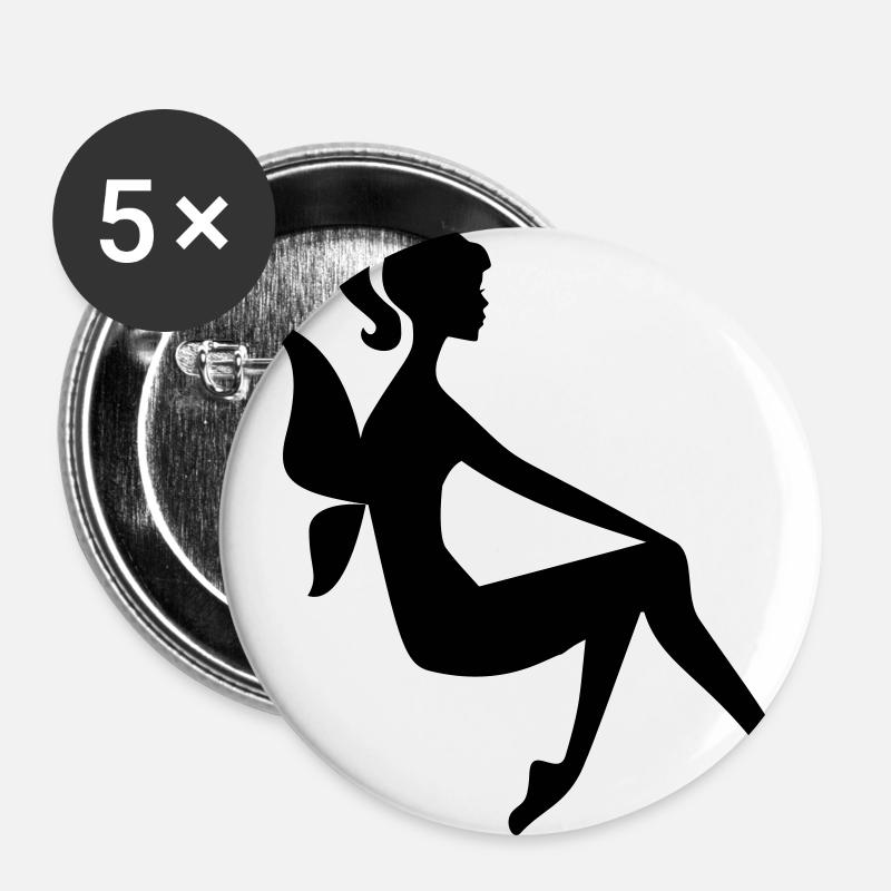 fairy - Buttons large 2.2''/56 mm (5-pack) - white