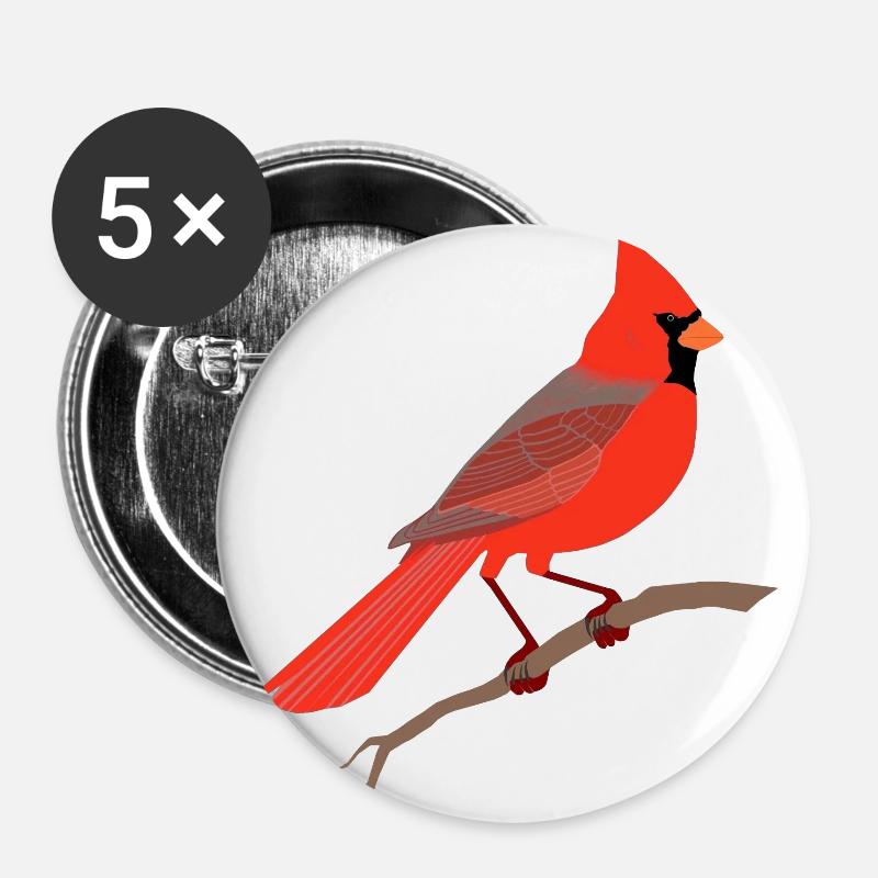 Cardinal - Buttons large 2.2''/56 mm (5-pack) - white