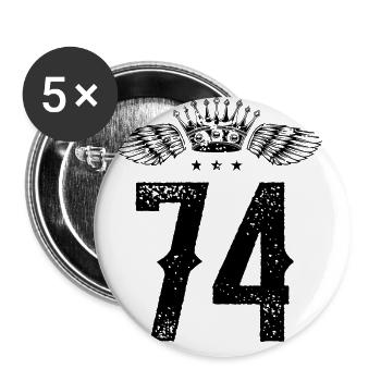 74 Number of crowns - Buttons large 2.2''/56 mm (5-pack) - white - Front