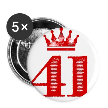 41 Number Crown - Buttons large 2.2''/56 mm (5-pack) - white - Front