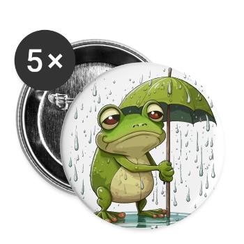 Vertrauensvorschuss - Buttons groß 56 mm (5er Pack) - Weiß - Vorne