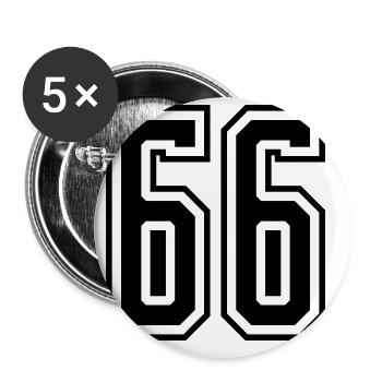 66 digit number - Buttons large 2.2''/56 mm (5-pack) - white - Front