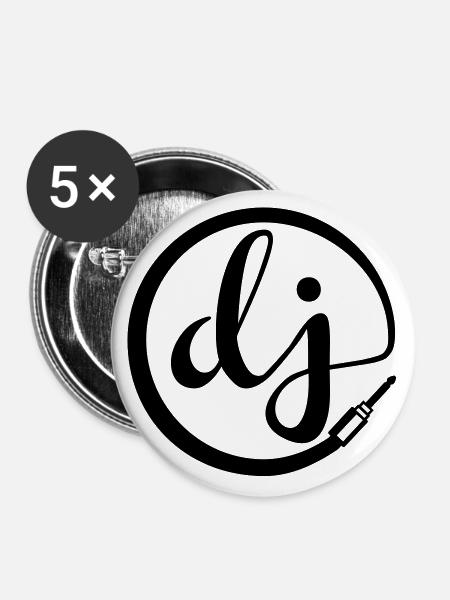 dj - Buttons large 2.2''/56 mm (5-pack) - white