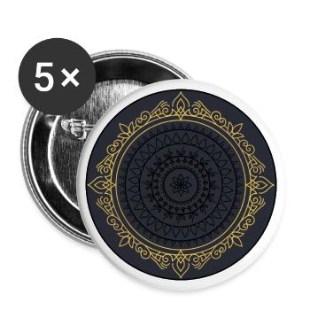 VINTAGE - Buttons large 2.2''/56 mm (5-pack) - white - Front