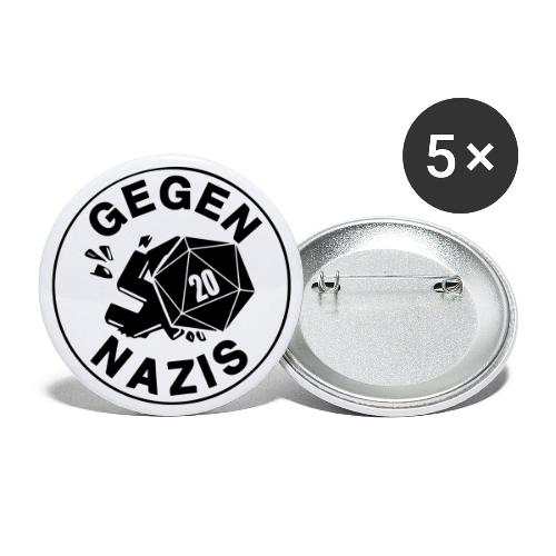 1W20 Gegen Nazis - Buttons groß 56 mm (5er Pack)