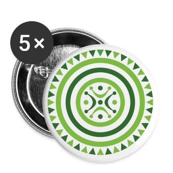 ESTELA CANTABRA V2 - Buttons groß 56 mm (5er Pack) - Weiß - Vorne