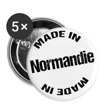 Made in normandie - Buttons groß 56 mm (5er Pack) - Weiß - Vorne