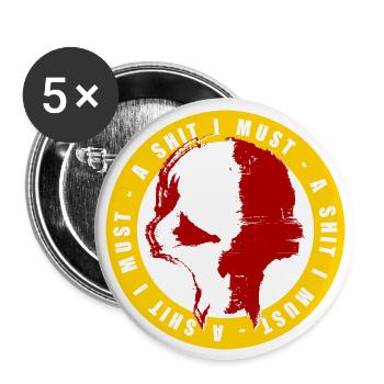 Outlaw - Buttons groß 56 mm (5er Pack) - Weiß - Vorne