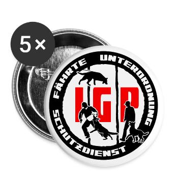 IGP Edition 2022 ehemals IPO VPG - Buttons groß 56 mm (5er Pack) - Weiß - Vorne