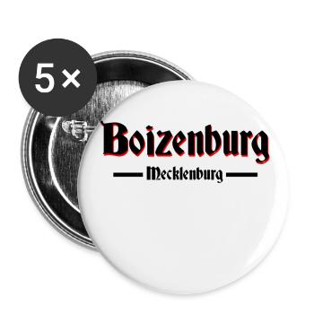 Boizenburg - Buttons groß 56 mm (5er Pack) - Weiß - Vorne