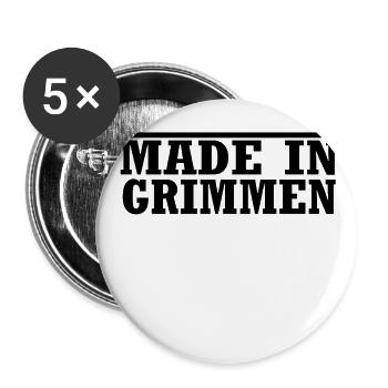 grimmen - Buttons groß 56 mm (5er Pack) - Weiß - Vorne