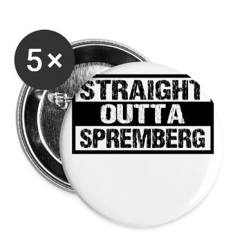 Spremberg - Buttons groß 56 mm (5er Pack) - Weiß - Vorne