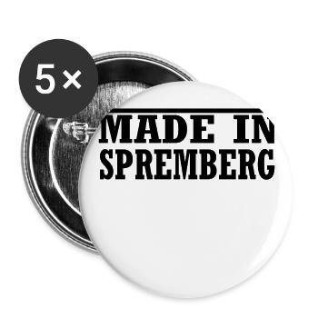 made in Spremberg - Buttons groß 56 mm (5er Pack) - Weiß - Vorne
