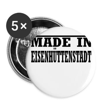 Eisenhüttenstadt - Buttons groß 56 mm (5er Pack) - Weiß - Vorne