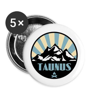 Taunus - Buttons groß 56 mm (5er Pack) - Weiß - Vorne