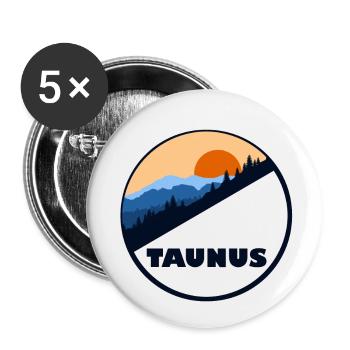Taunus - Buttons groß 56 mm (5er Pack) - Weiß - Vorne