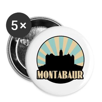 Montabaur - Buttons groß 56 mm (5er Pack) - Weiß - Vorne