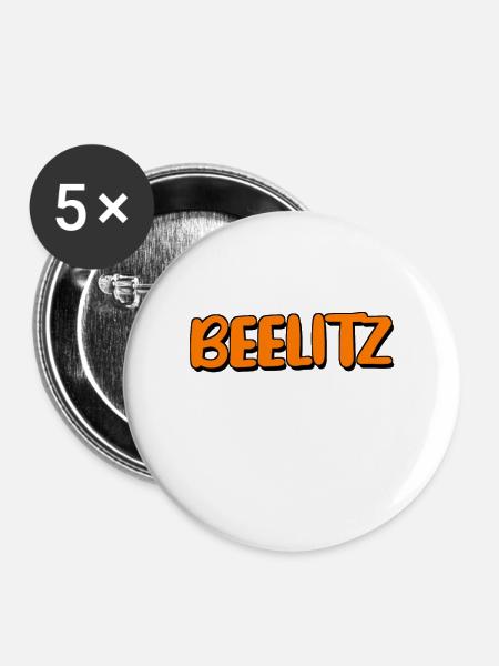 Beelitz - Buttons groß 56 mm (5er Pack) - Weiß
