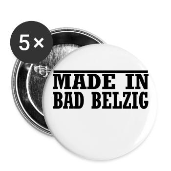 Bad Belzig - Buttons groß 56 mm (5er Pack) - Weiß - Vorne