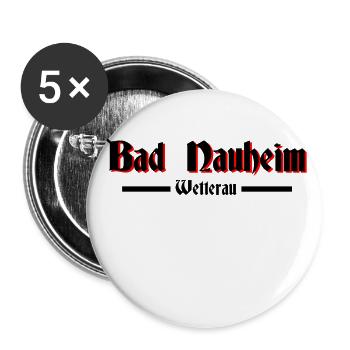 Bad Nauheim - Buttons groß 56 mm (5er Pack) - Weiß - Vorne