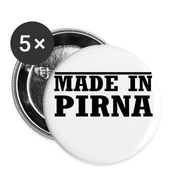 Pirna - Buttons groß 56 mm (5er Pack) - Weiß - Vorne