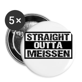 Meißen - Buttons groß 56 mm (5er Pack) - Weiß - Vorne