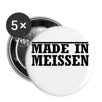 Meißen - Buttons groß 56 mm (5er Pack) - Weiß - Vorne