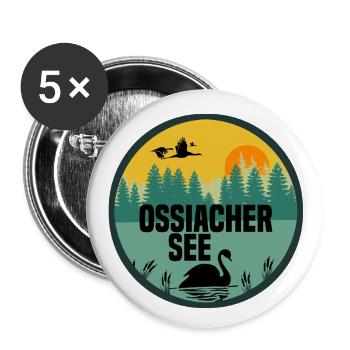 Ossiacher See - Buttons groß 56 mm (5er Pack) - Weiß - Vorne