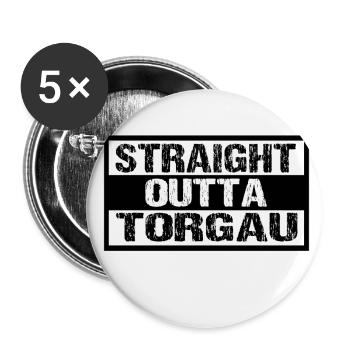 Torgau - Buttons groß 56 mm (5er Pack) - Weiß - Vorne