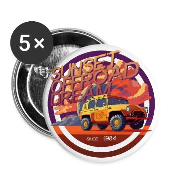 Auto Cruiser Sunset Offroad Dream 5000 - DIGITAL - Buttons large 2.2''/56 mm (5-pack) - white - Front