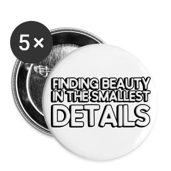 Finding beauty in the smallest details - Buttons large 2.2''/56 mm (5-pack) - white - Front