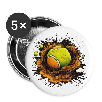 Tennis ball - Buttons large 2.2''/56 mm (5-pack) - white - Front