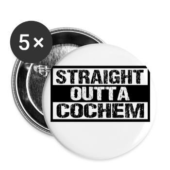 Cochem 03 - Buttons groß 56 mm (5er Pack) - Weiß - Vorne