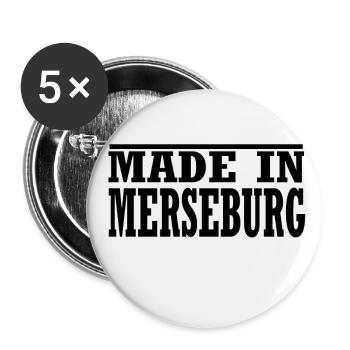 Merseburg - Buttons groß 56 mm (5er Pack) - Weiß - Vorne