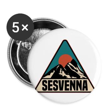 Sesvenna - Buttons large 2.2''/56 mm (5-pack) - white - Front